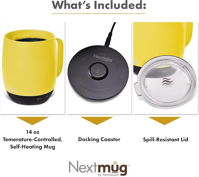 Nextmug - Temperature-Controlled, Self-Heating Coffee Mug | – No App, - Image 4
