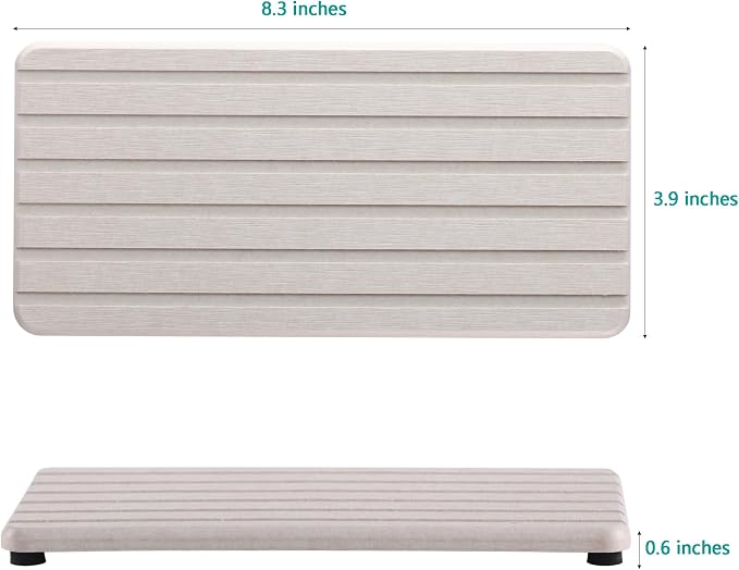 NiuYichee 2 PCS Water Absorbent diatomite Coasters, 8.3" x 4" Water Absorbing - Image 6