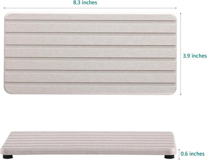 NiuYichee 2 PCS Water Absorbent diatomite Coasters, 8.3" x 4" Water Absorbing - Image 6