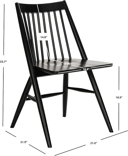 Safavieh Home Collection Wren Black 19-inch Spindle Dining Chair (Set of 2)