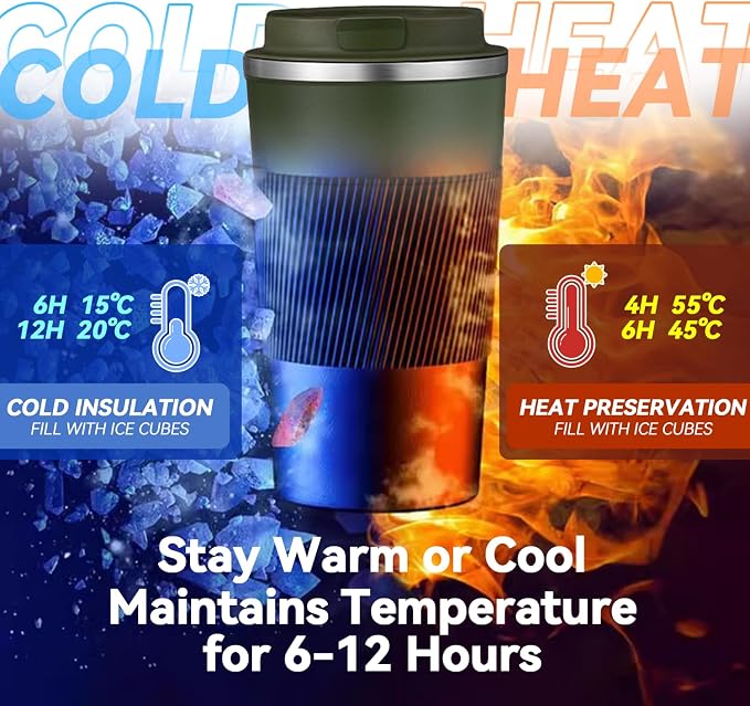 17OZ Travel Coffee Mug Insulated Coffee Cup - Image 6