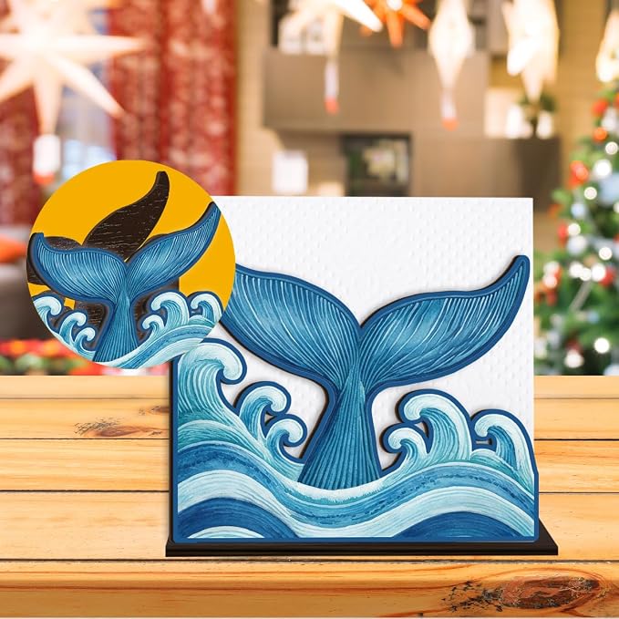 Whale Tail Napkin Holder for Table - Image 6