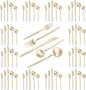 VANVRO Champagne Gold Silverware Set, 60-Piece Stainless Steel Flatware set by VANVRO
