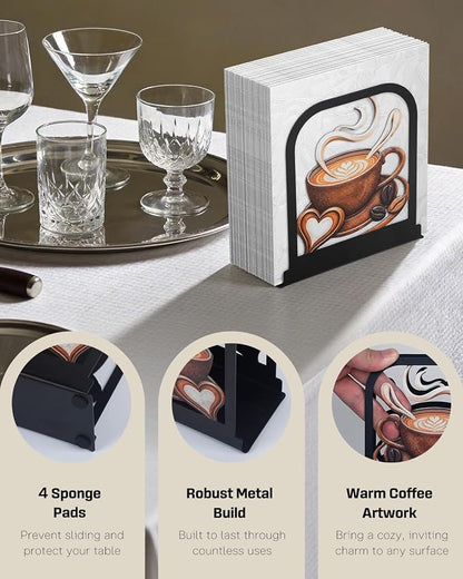 Uniclife Metal Napkin Holder for Table, Upright Standing Napkin Dispenser | - Image 4