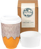 NOVA CERAMICS Grapefruit 12oz Travel Mug by NovaCeramics