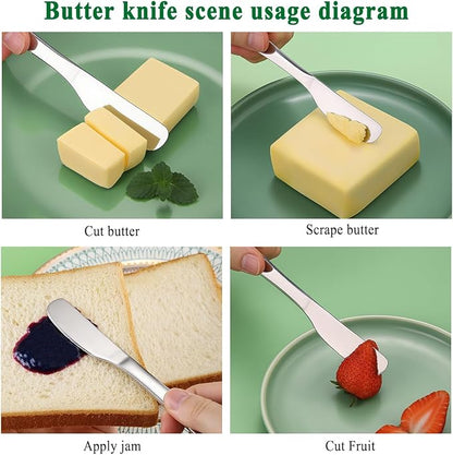 HOMQUEN Stainless Steel Butter Knife, Butter Spreader, Butter Knives, Butter - Image 7