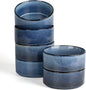 famiware Star Cereal Bowl Set, 23 oz Soup Bowls Set of 6, Nebulas Blue | Double by Famiware