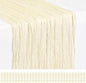 Showgeous 30 Pack Ivory Cheesecloth Table Runner, 17 x 108 Inches | Boho by Showgeous