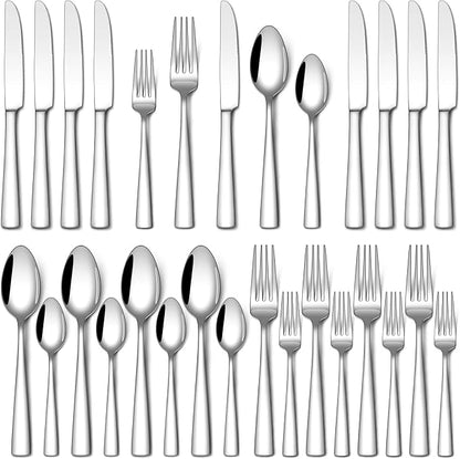 Stapava 20 Piece Silverware Set, Food-Grade Stainless Steel Flatware Sets by StapavaSilverwareSet
