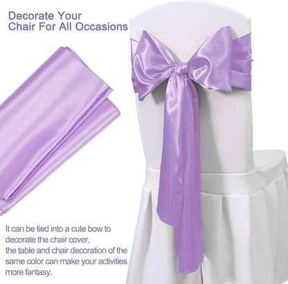Lavender Satin Table Runners 10 Pack 12x108 inch Silk Smooth Fabric | Bright - Image 4