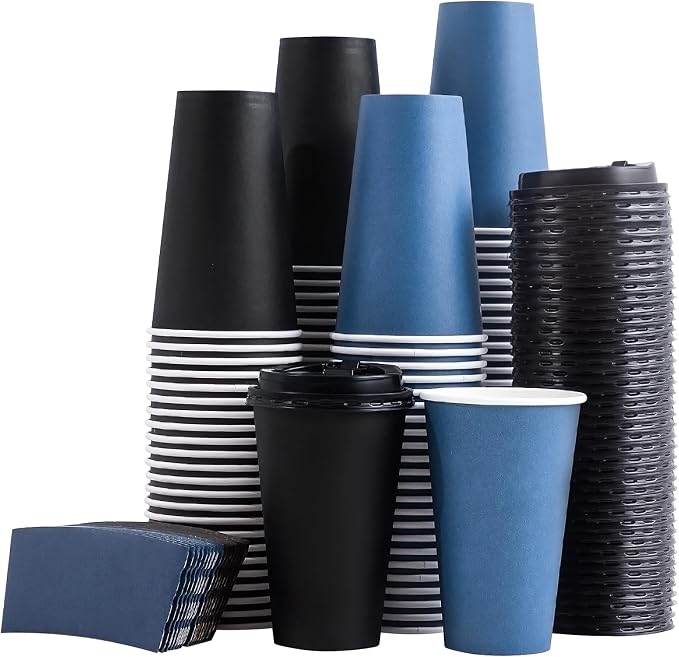 SIUQ 500 Pack 16 oz Coffee Cups by SIUQ
