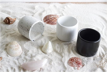 roro Handcrafted Matte Black Ceramic Tea & Coffee Sipper Cups, 8 oz - Image 7