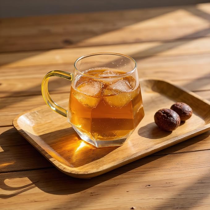 WRINGKIT Set of 4 Glass Espresso Cups, 10 Oz Clear Glass Tea Mugs - Image 6