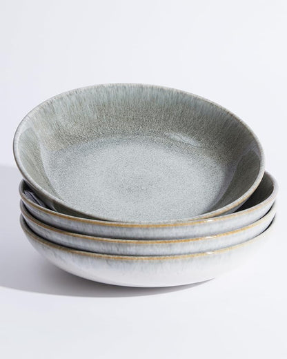 Pasta Bowls of 4, 32 Oz Salad Bowls Soup Bowls, Large Pasta Serving Bowl by Pokini