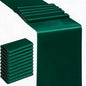 10 Pack Wedding Satin Hunter Green Table Runners 12 X 108 Inches Table Runner by SINSSOWL