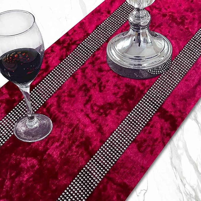 Jiino Red Table Runner 120 Inches Long - Image 2