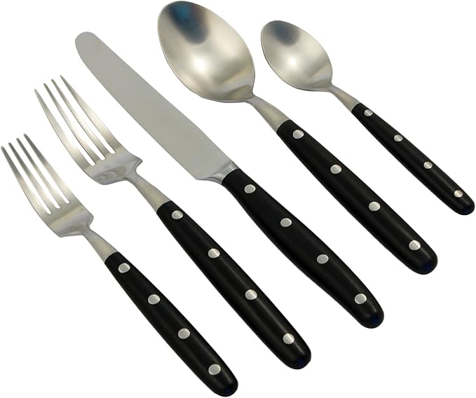 Ginkgo International Lyon 5-Piece Stainless Steel Flatware Place Setting - Image 2