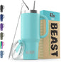 Beast 42 oz Tumbler with Handle Stainless Steel Vacuum Insulated Coffee Ice Cup by GreensSteel