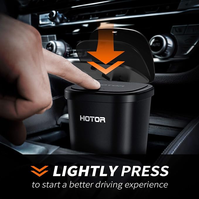 HOTOR Car Trash Can with Lid, 30 Trash Bags, Office & Home, Suitable - Image 2