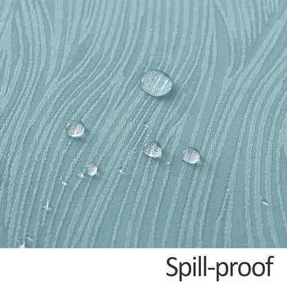 maxmill Jacquard Table Cloth Swirl Pattern Spillproof Wrinkle Resistant Water Proof Heavy Weight Soft Tablecloth for Kitchen Dinning Tabletop Outdoor Picnic Rectangle 52 x 70 Inch Turquoise