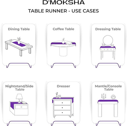 Signature Linen™ by D'Moksha Rust Table Runner 48 Inches, 100% Pure Linen - Image 6