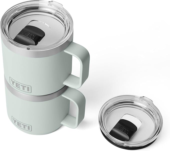 YETI Rambler 14 oz Ceramic Lined Stackable Mug, Vacuum Insulated, Stainless - Image 7