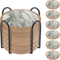 6 Pack Absorbent Coasters Set by Unknown