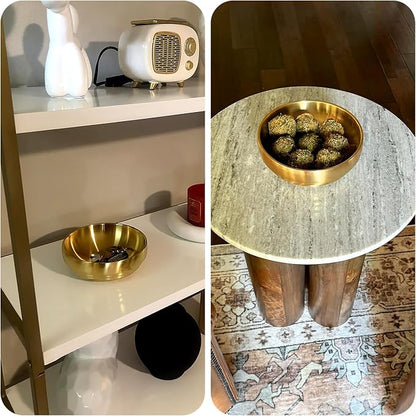 7.4 inch Gold Decorative Bowl for Home Decor - Image 4