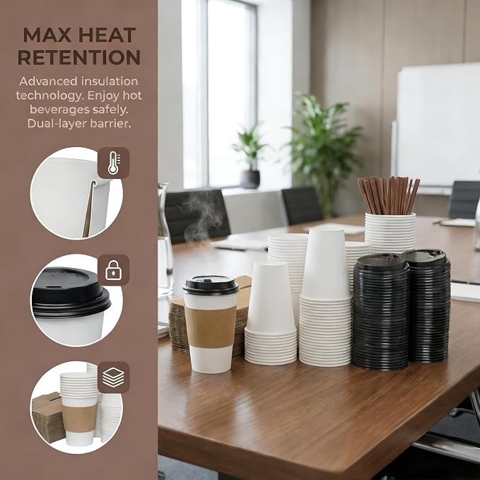 12oz Disposable Coffee Cups - Image 5