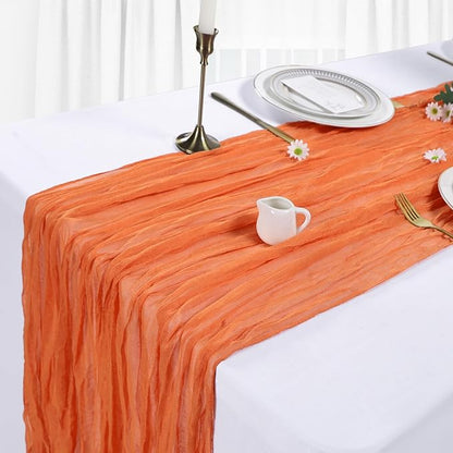 12 Pack Orange Cheesecloth Table Runner 10Ft Spring Gauze Cheese Cloth Table - Image 4
