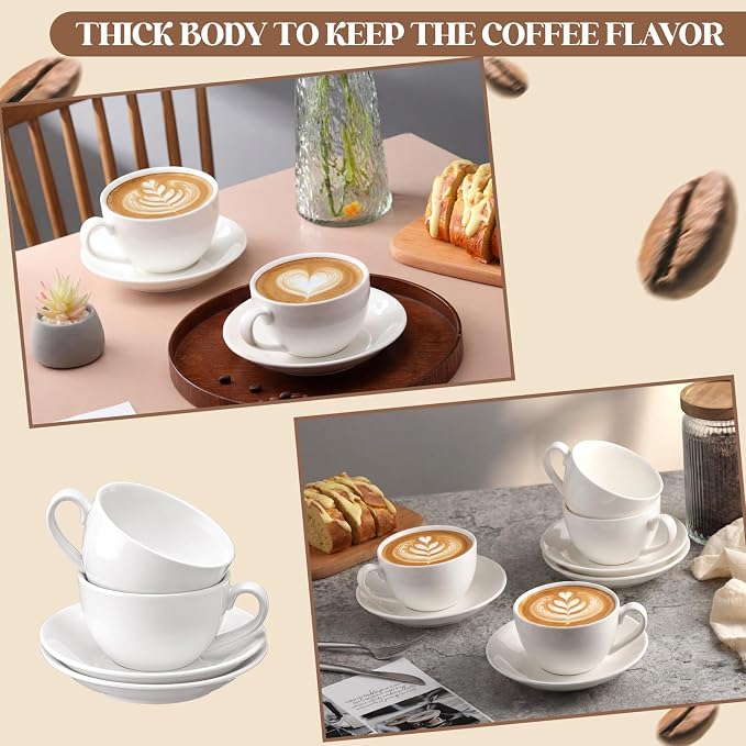 4 Set 12 oz Cappuccino Cups - Image 6