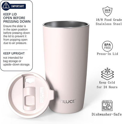 TILUCK 20 oz Insulated Coffee Tumbler - Image 2