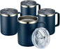 MEWAY 12oz Coffee Mug With Handle 4 Pack Bulk, Stainless Steel Insulated Travel by MEWAY