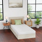 FDW | 5 Inch Twin XL Mattress | Medium Firm | Gel Memory Foam Mattress | White | Bed in a Box, CertiPUR-US Certified | Pressure Relief, Cooling Ventilated Foam | Washable Removable Cover