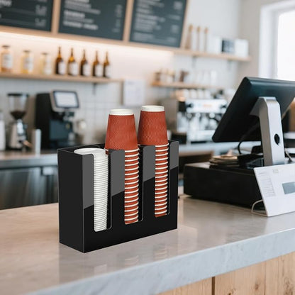 Coffee Cup Holder, Cup and Lid Organizer fits 5 to 16 oz Disposable Cups | - Image 8