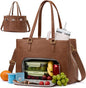 LOVEVOOK Lunch Bag for Women, Work Laptop Tote Bag by LOVEVOOK