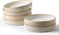 famiware Star 8.25" Pasta Bowls Set of 6, Bowl Plates, Cappuccino White | by Famiware
