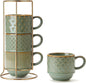 JIEMEI HOME Large Ceramic Coffee Mug Set of 4 by JHJIEMEIHOME