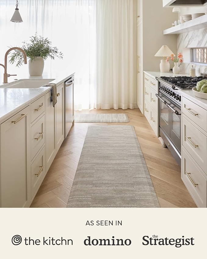 House of Noa Nama Standing Mat – Anti-Fatigue Cushioned Kitchen Mats for Floor | Ergonomic Bounce-Back Foam Kitchen Mats | Anti-Fatigue Mats for Kitchen & Standing | Fawn Brown | 30" x 72"