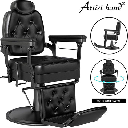 Artist hand Barber Chair for Hair Stylist, All Purpose Hydraulic Recline Salon Chair, Heavy Duty Barber Chairs, Professional Barbershop Beauty Spa Equipment