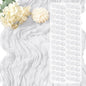 30 Pack White Cheesecloth Table Runner 17 x 108 inch Cheese Cloth Table Runners by Yorcari