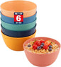 Plastic Bowls Kitchen Set for Cereals, Soup – Salad Bowl Set of 6 for Hot Cold by Unknown