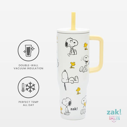 Zak Designs Peanuts 30oz Spill-Proof Insulated Stainless Steel Tumbler | BPA - Image 5