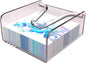 Clear Acrylic Gravity-Fed Napkin Holder with Weighted Arm, 4.9x4.9 Inch - Keeps Cocktail Napkins in Place for Bar, Patio & Kitchen Counter
