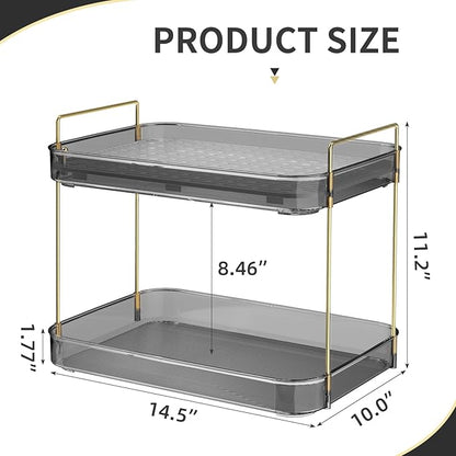 Seoneiro Whiskey Tray, Glass Cup Rack, Mug Holder, Coffee Cup Organizer, Bathroom Countertop Organizer with Drain Board Wine Glass Decorative, Food Tray, Kitchen Spice Rack