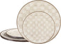 U-QE 20PCS Plastic Brown Plates by U-QE