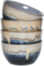 Stoneware Cereal Bowls Set of 4, 26 Oz, Soup Bowls by Bosmarlin