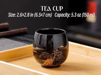 Japanese Tea Sets for Adults, Chinese Tea Set Gongfu Tea Set Japanese Teapot - Image 9