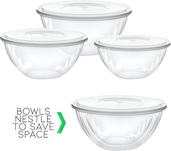 2 Swts Disposable Round Crystal Clear Serving Bowls - Image 7