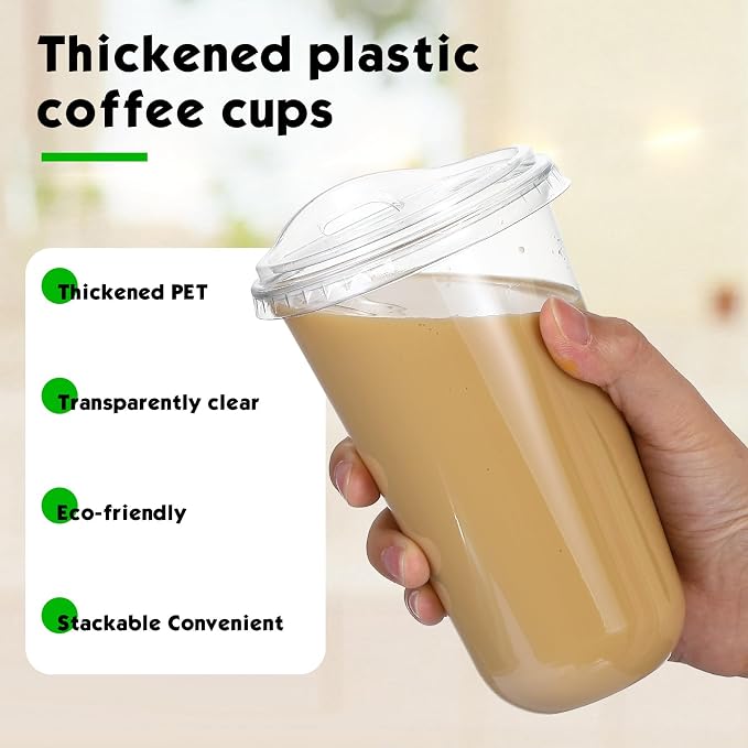 Baderke Clear Plastic Cups - Image 4